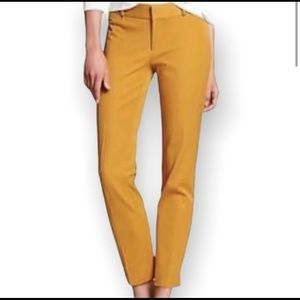 Banana Republic | Cropped Sloan Fit Pant | Size: 2 Petite | Color: Mustard